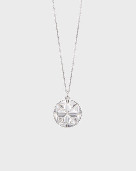 Amulet pendant Four-leaf Clover silver