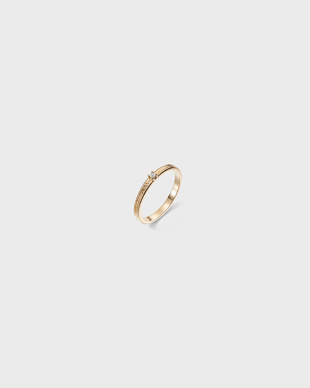 Ikiaikainen-sormus 1x0,02ct kulta