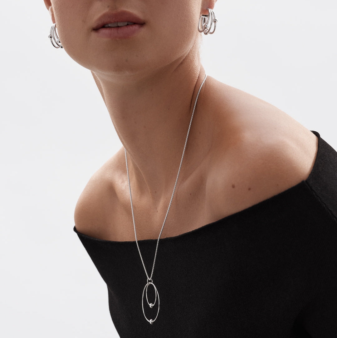 Kehät necklace silver