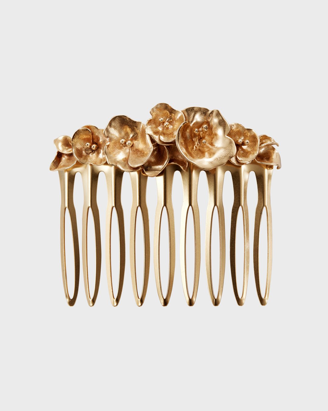 Summer Night Rose hair comb bronze