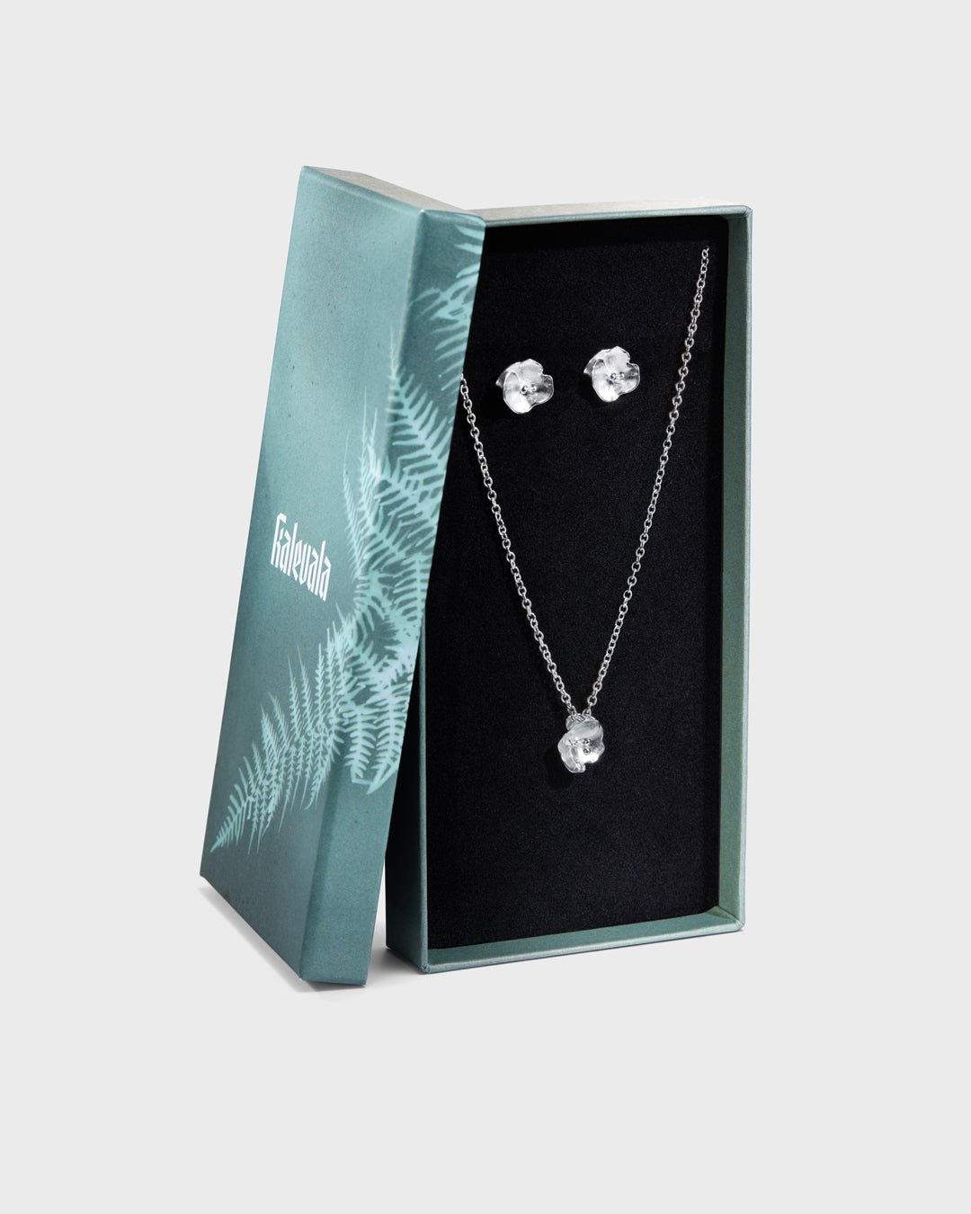 Kesäyön ruusu -lahjasetti hopea