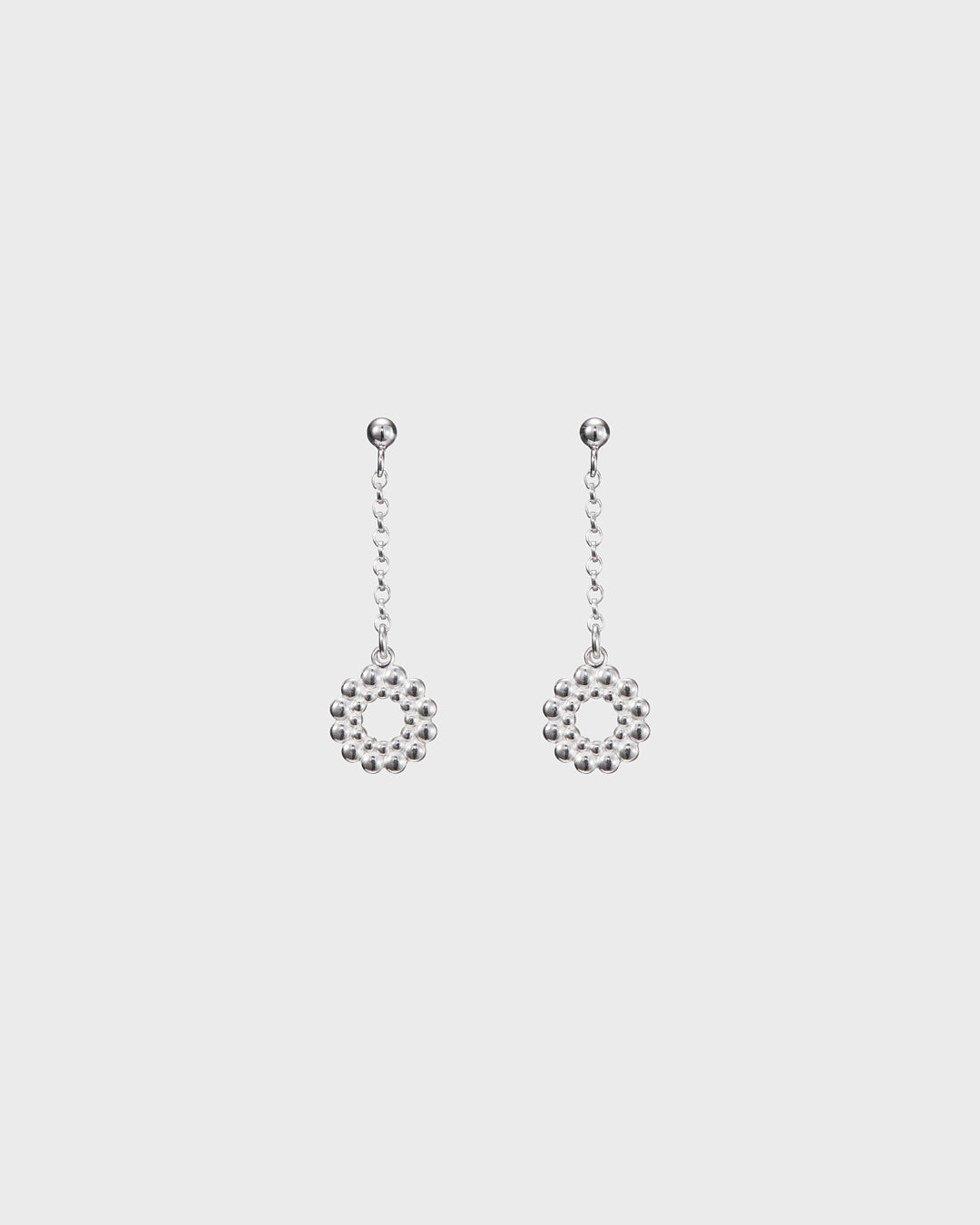 Valoisa-korvakorut ketjullinen hopea