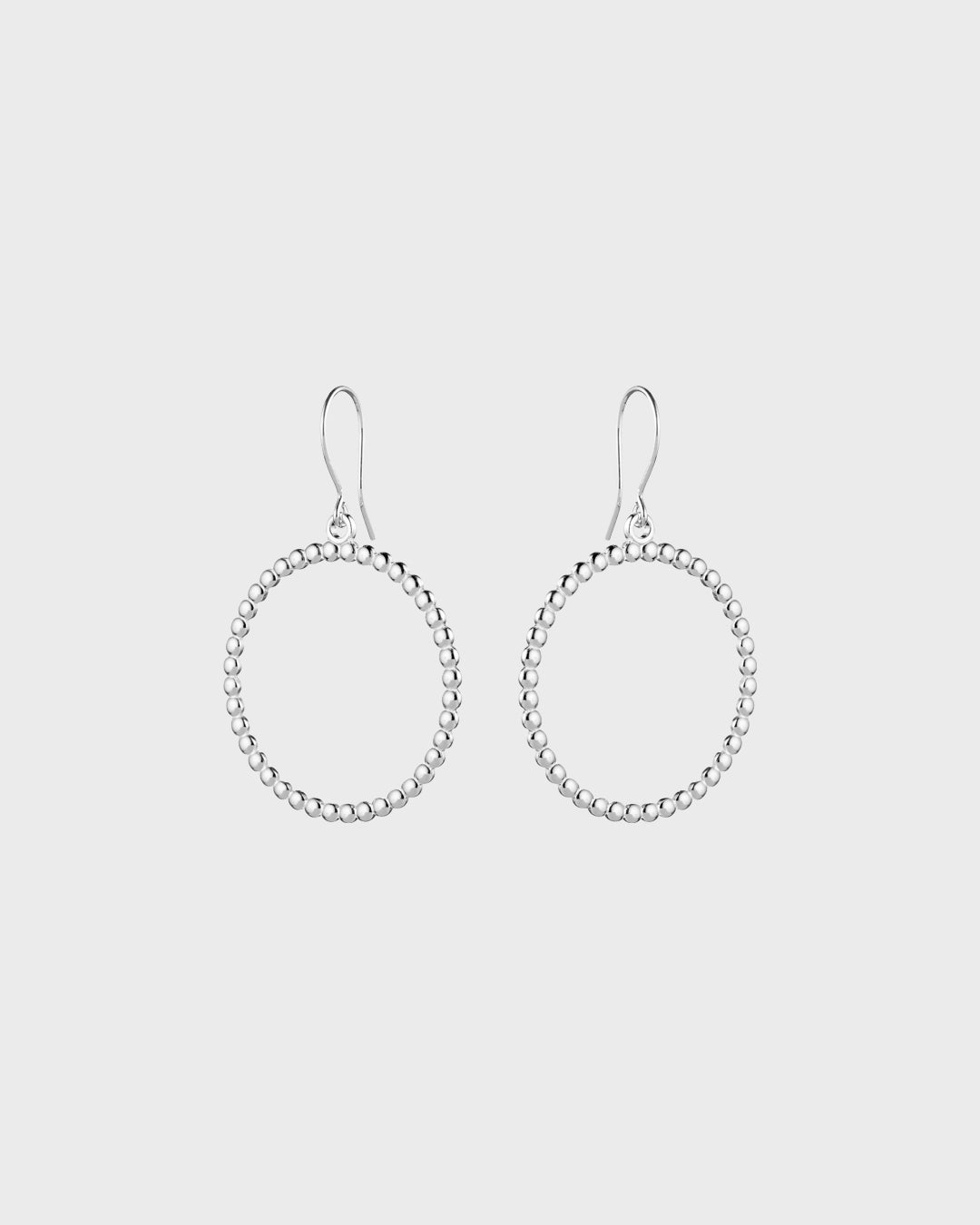 Pidetty Valoisa-korvakorut iso hopea