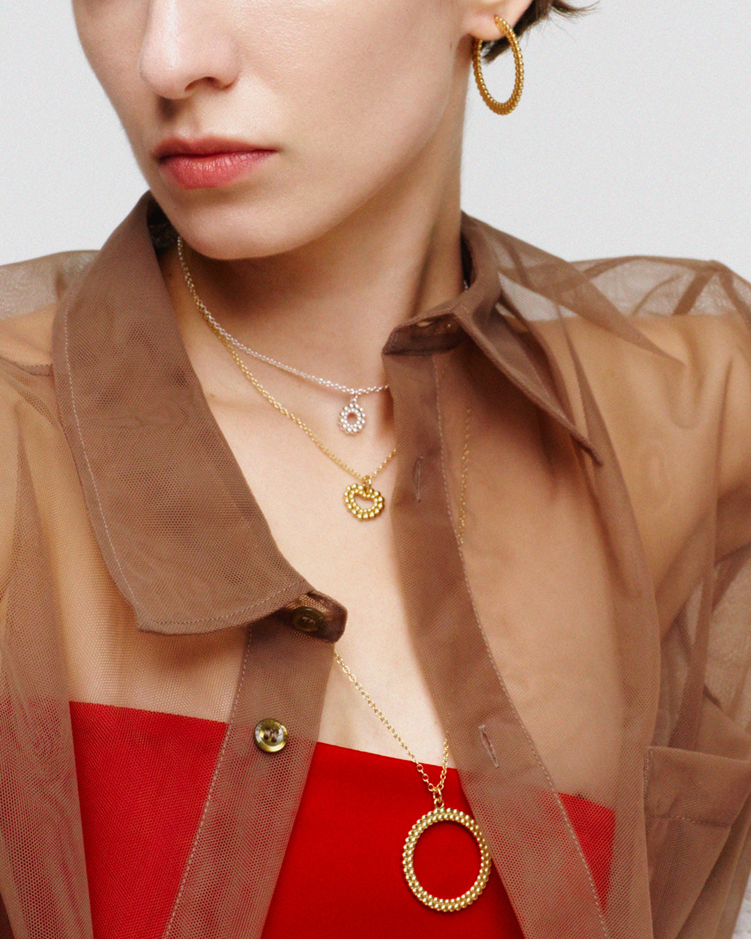 Circle of Light Miniature Pendant bronze