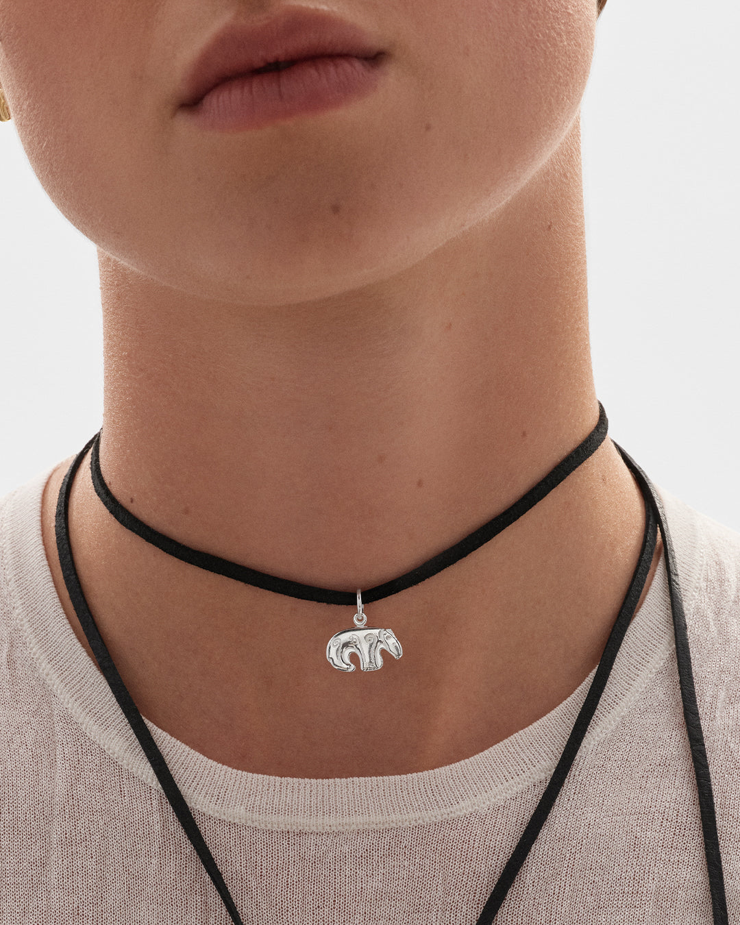 Kalevala Bear charm silver