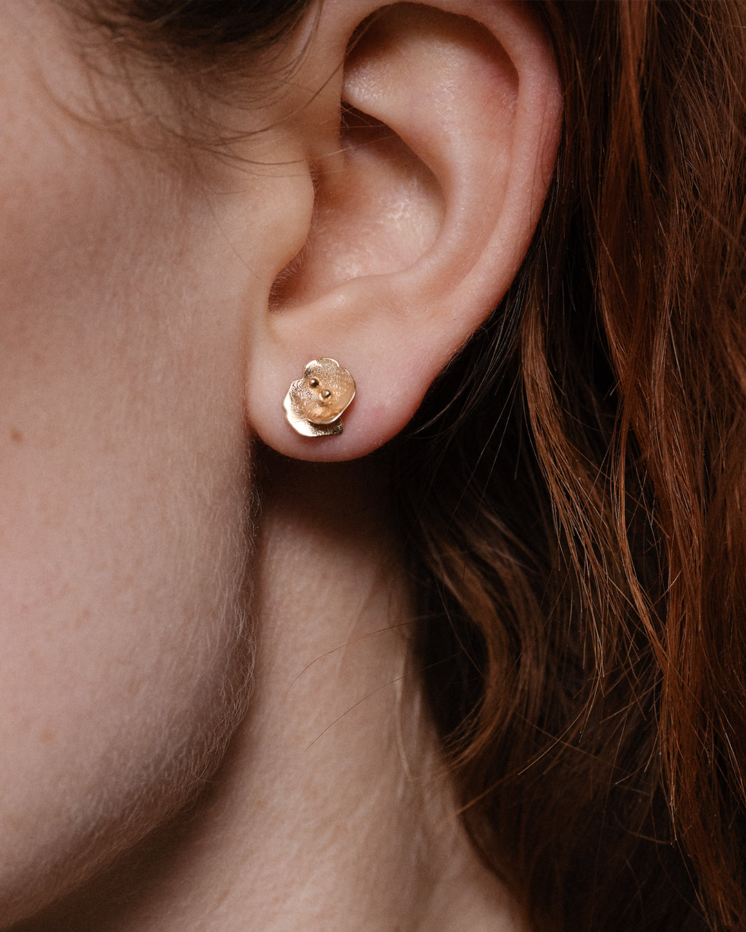 Kesäyön ruusu -korvakorut mini hopea