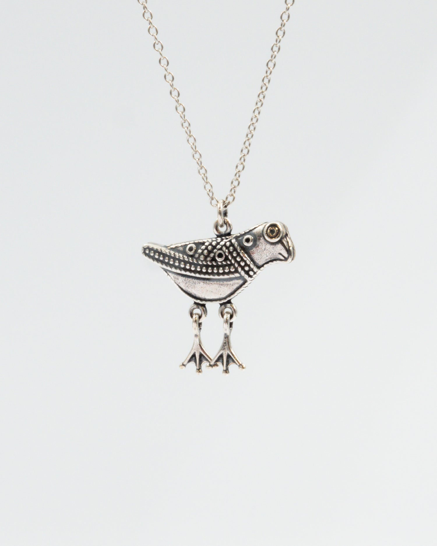Kept Hattula's bird pendant 55/60 cm silver