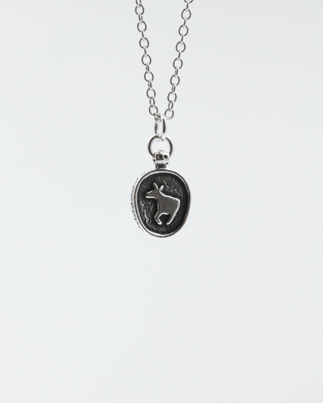 Pidetty Loitsu-riipus pieni 45 cm hopea