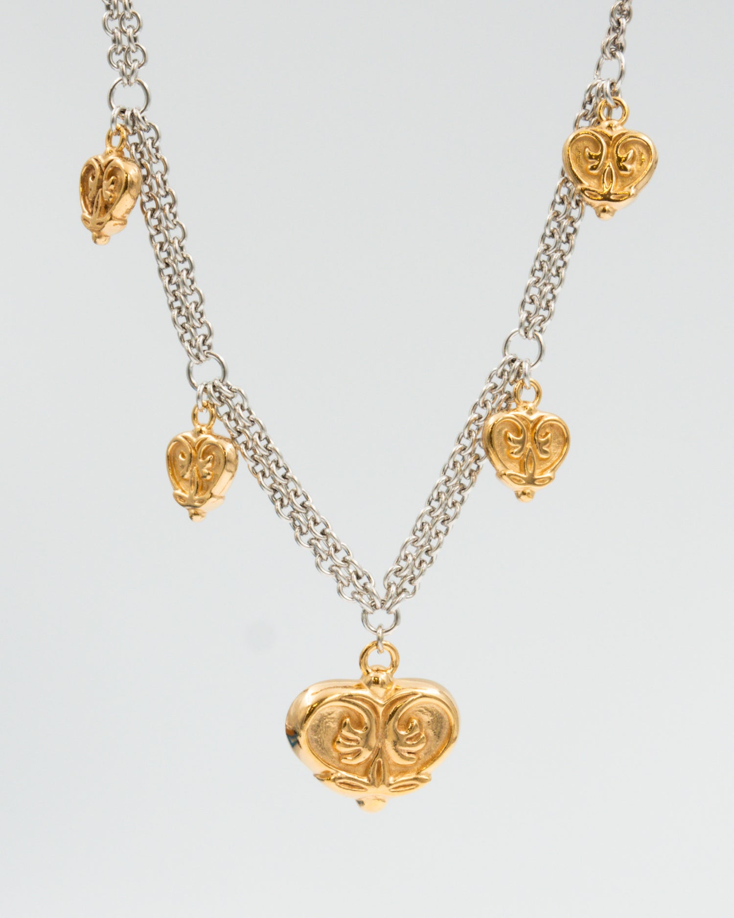 Pidetty Pustan lempi -kaulakoru hopea