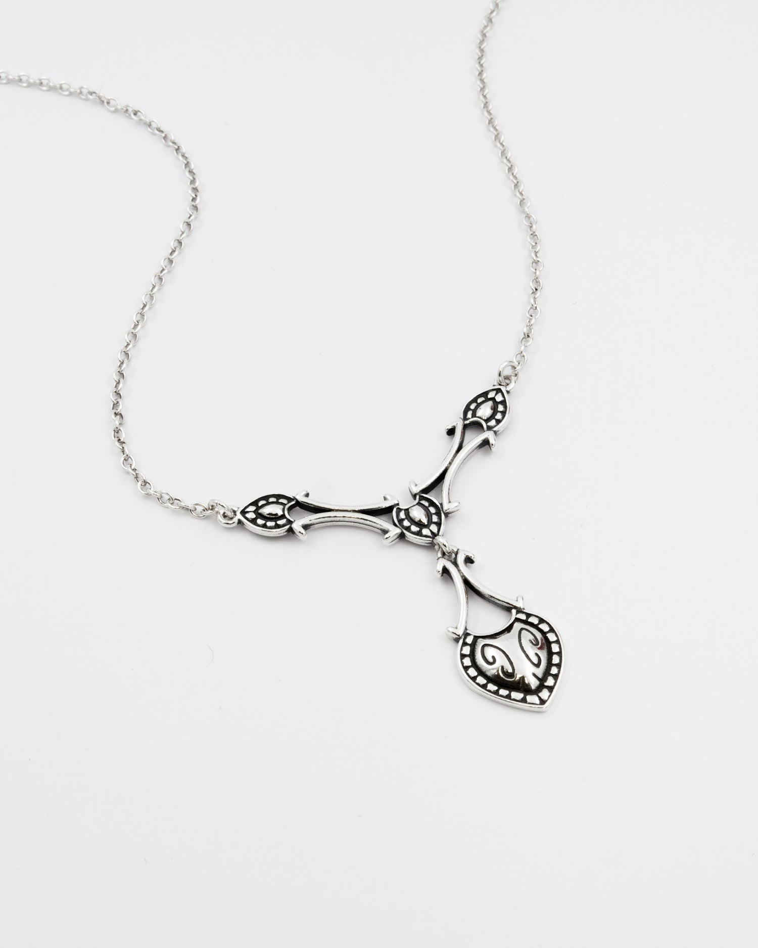 Pidetty Helinä-kaulakoru 42/45 cm hopea