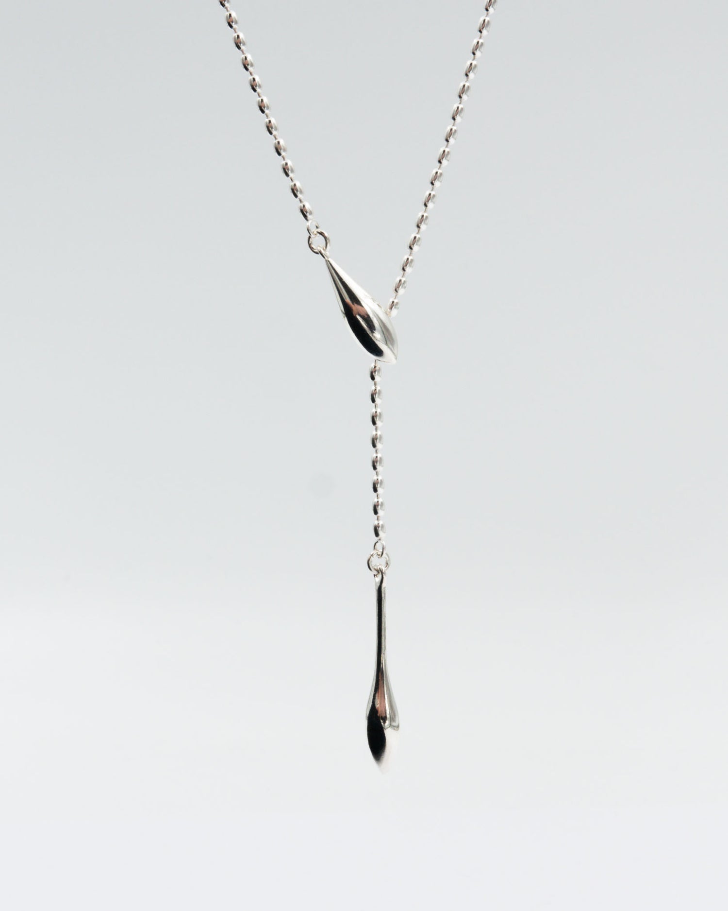 Pidetty Doris-kaulakoru hopea 50 cm