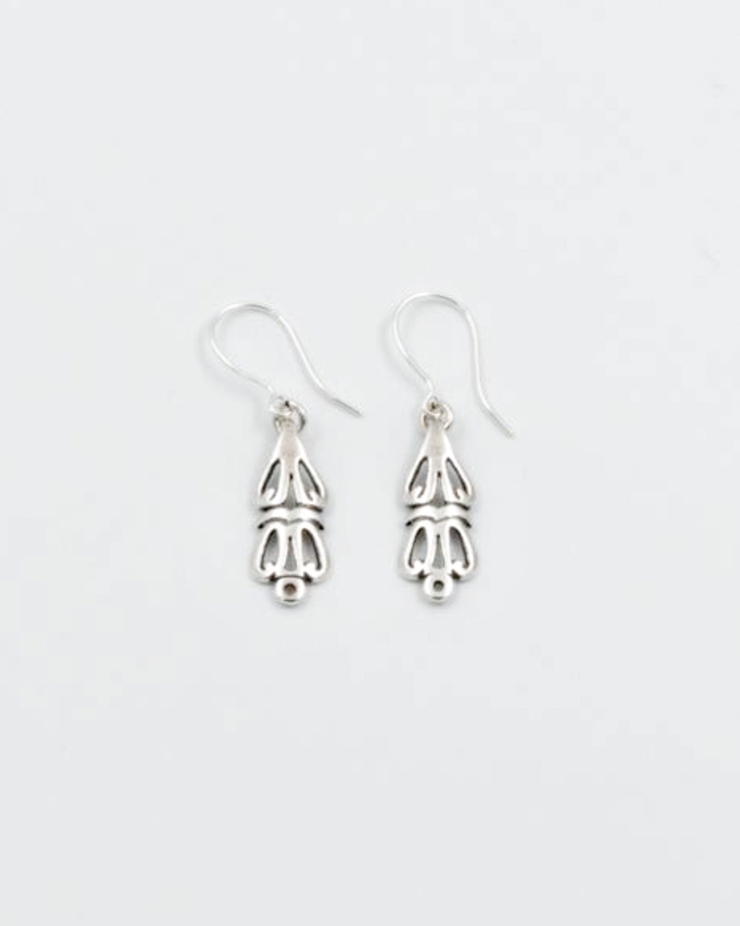 Pidetty Aurinkoleijona-korvakorut hopea