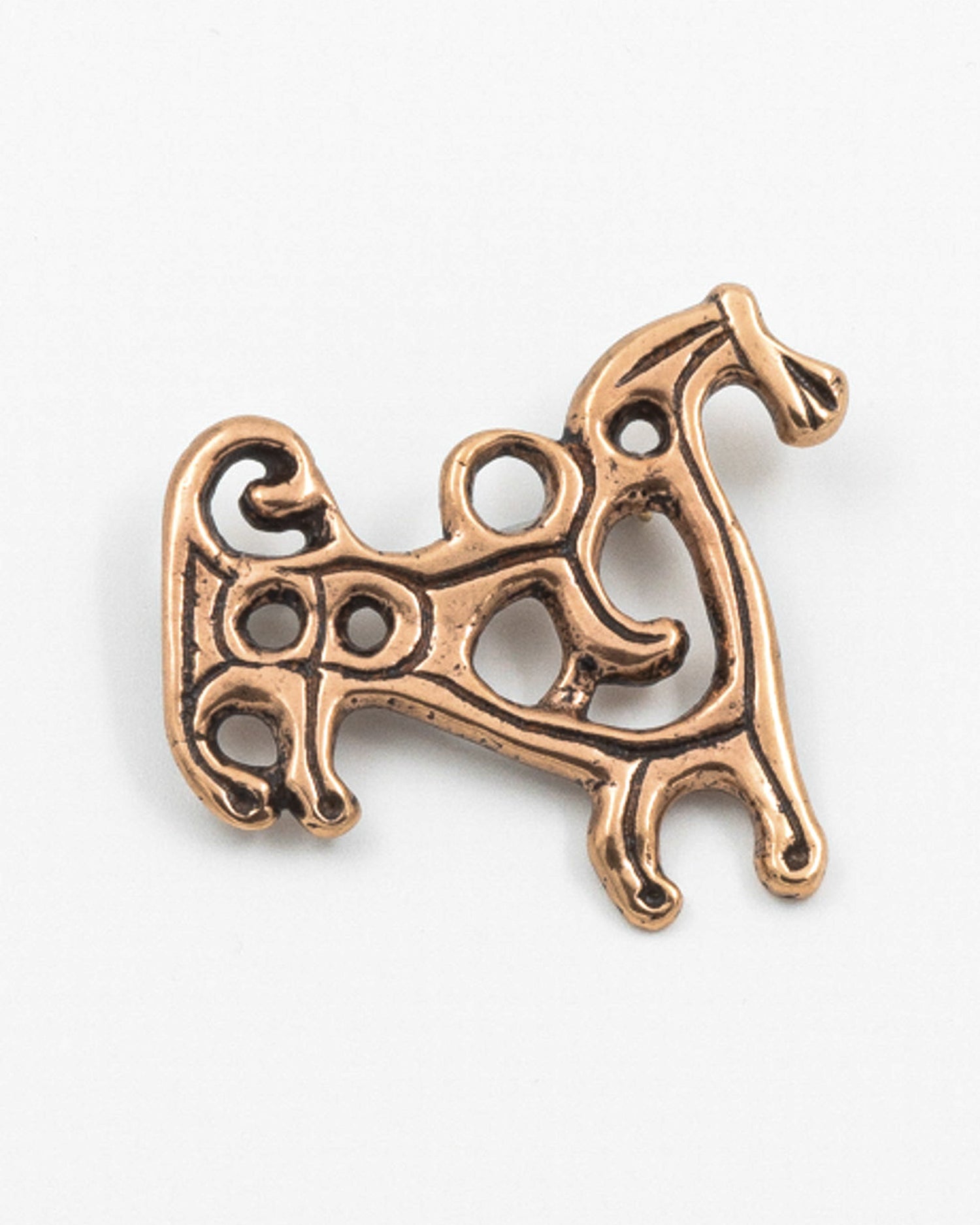 Pidetty Suomussalmen hevonen -rintakoru iso pronssi