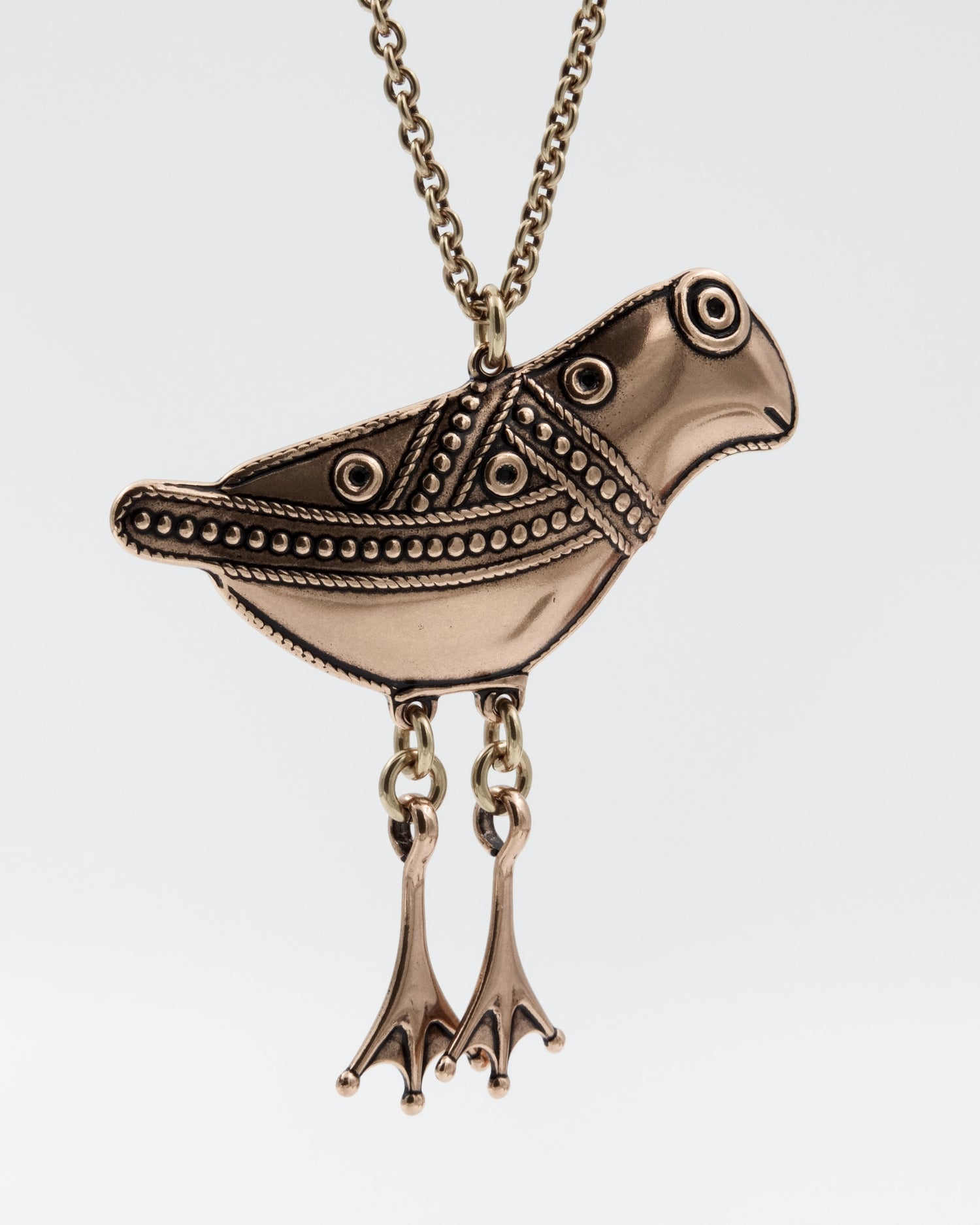 Kept Hattula's bird pendant 70 cm bronze