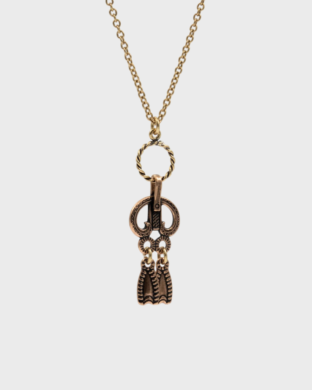 Preloved Viipurin rinkilä pendant 60 cm bronze