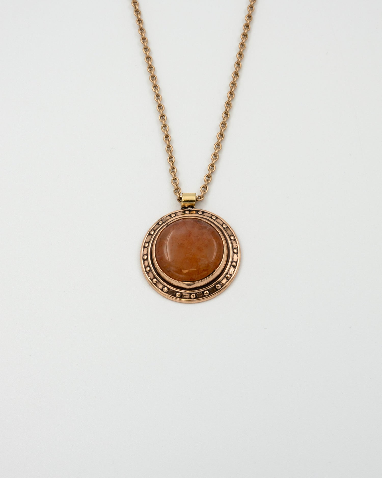 Pidetty kiviriipus 1271 pronssi aurinkokvartsi