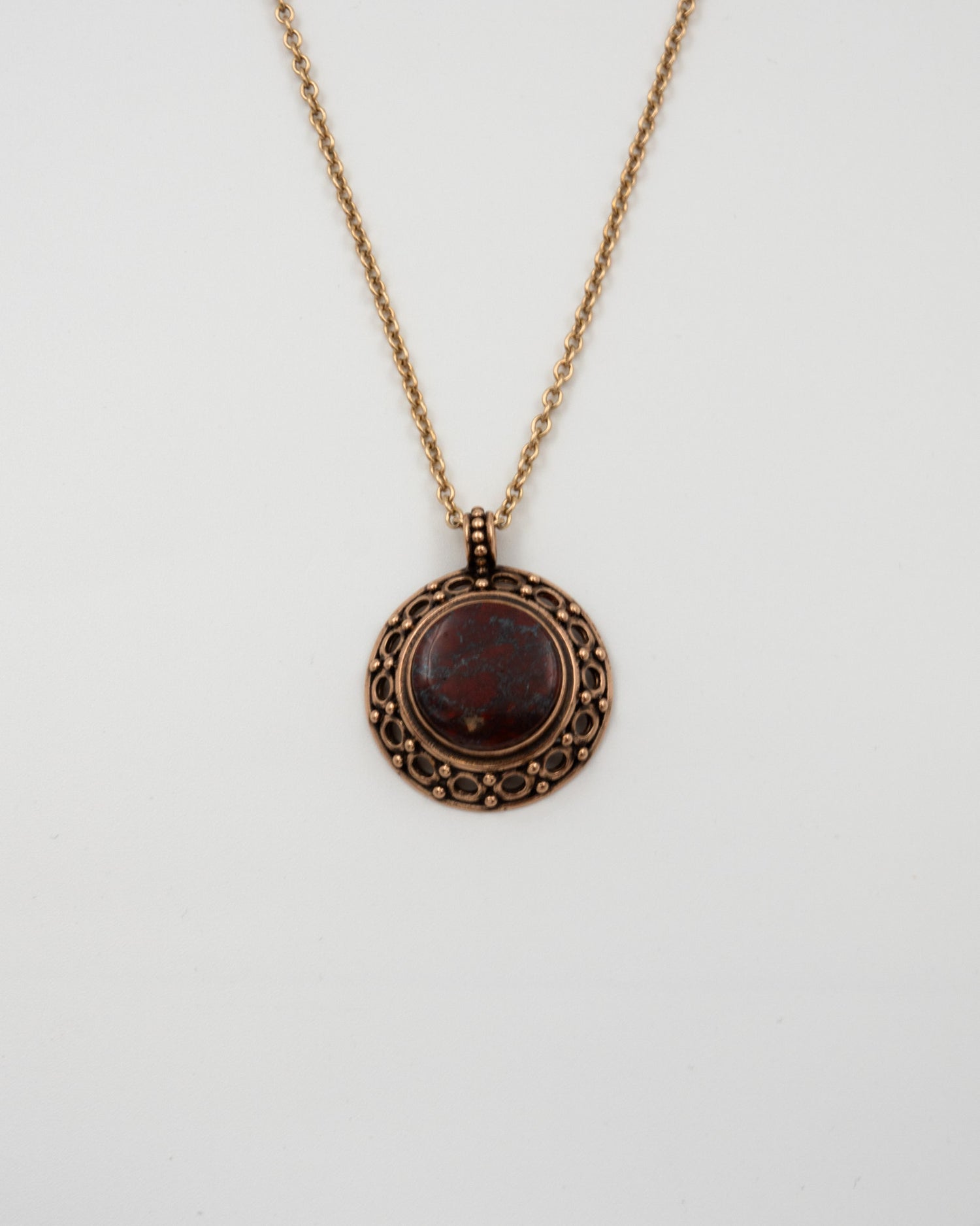 Pidetty kiviriipus 1515/3 pronssi jaspis