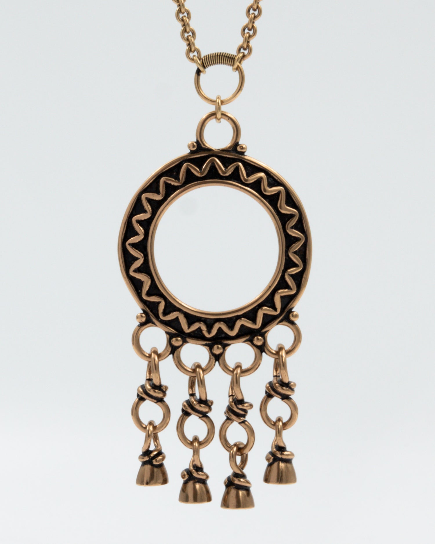 Pidetty Teuvan riipus 80 cm pronssi