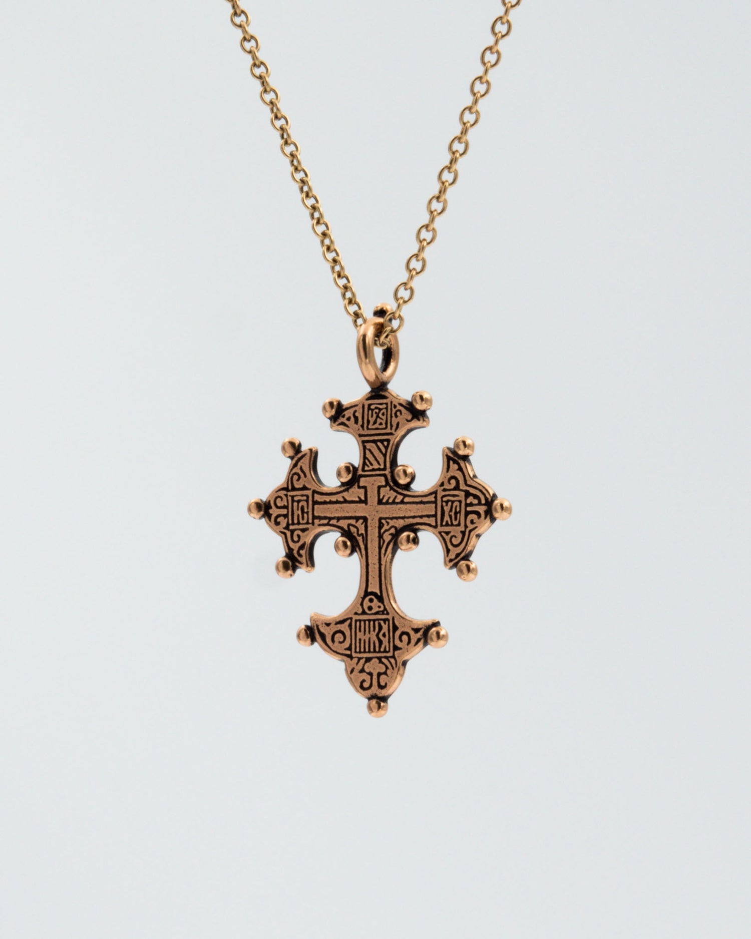 Kept Ilomants cross pendant bronze