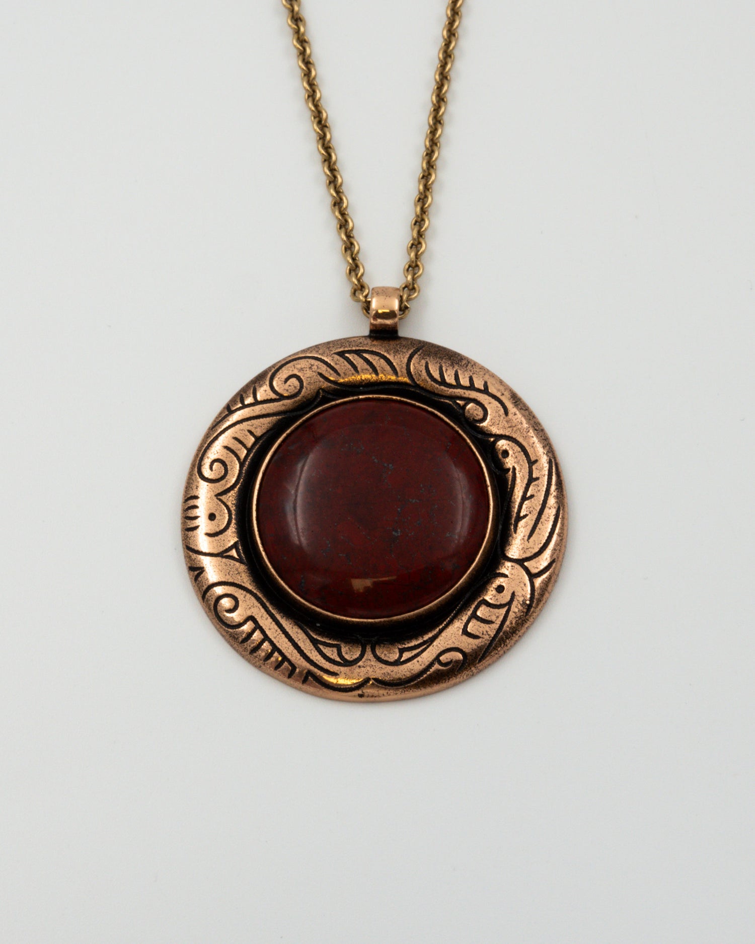 Pidetty 1616-kiviriipus 70 cm pronssi jaspis