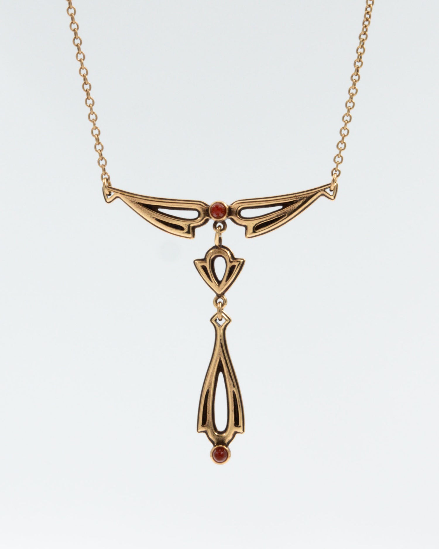 Held Illusion pendant 45 cm bronze carnelian