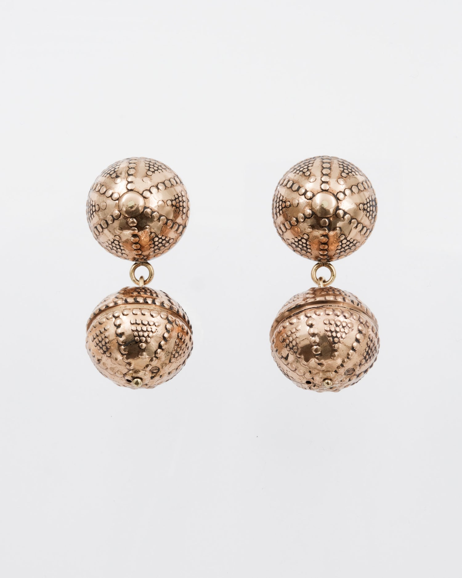 Pidetty Halikon filigraanipallokorvakorut 2-osainen pronssi