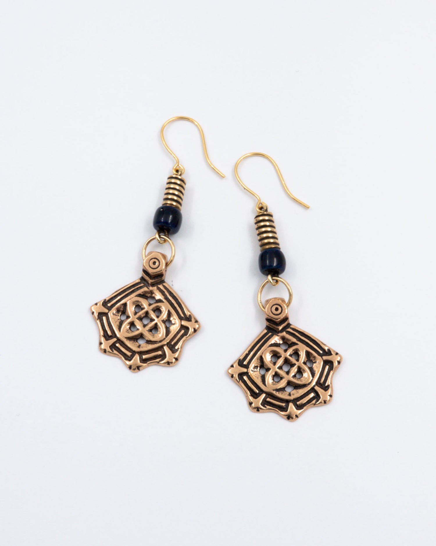 Kept Kanteletar earrings bronze hook ceramic