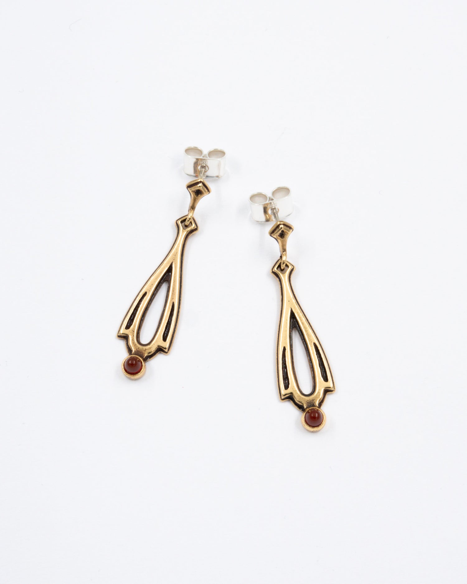 Held Illusioni earrings carnelian bronze