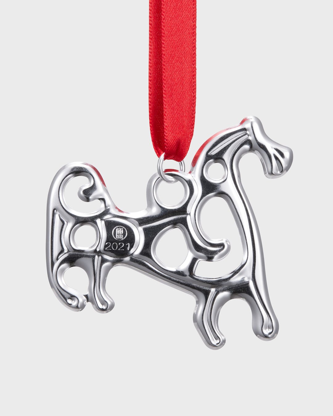 Christmas Ornament 2021 Horse from Suomussalmi silver