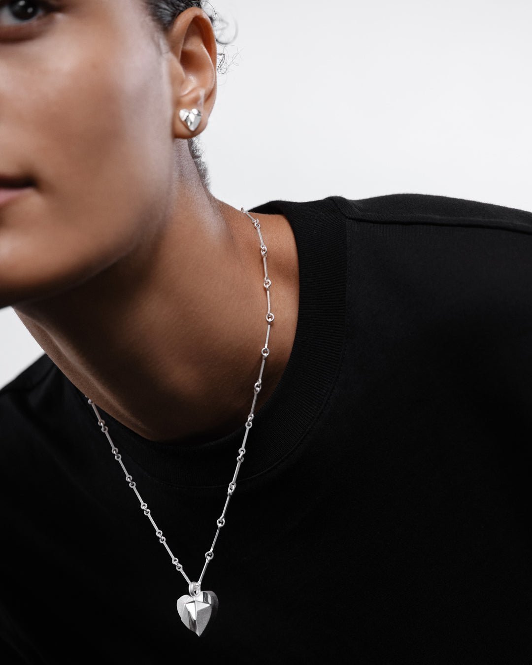 My Foolish Heart -korvakorut hopea puolipari oikea