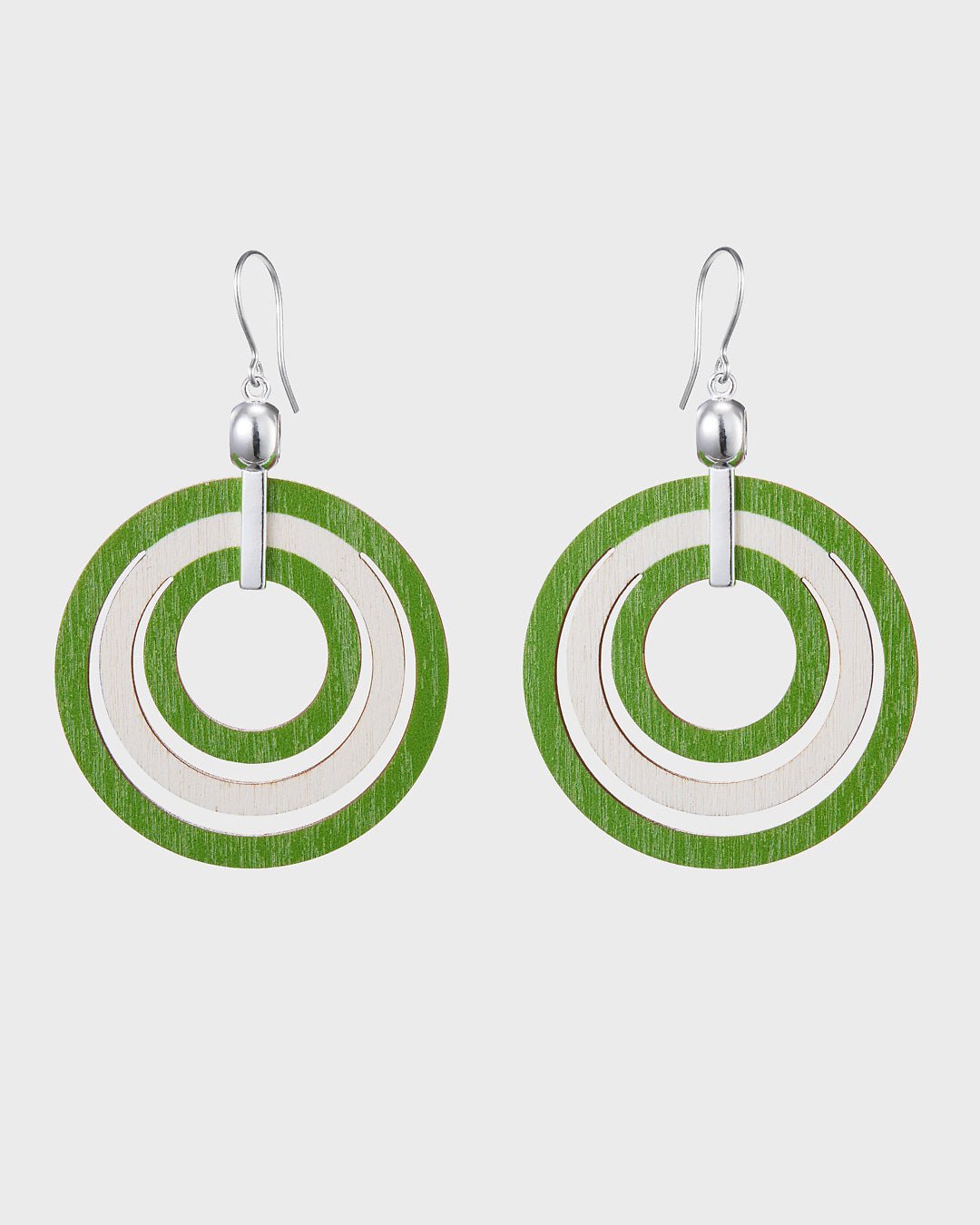 Ähtävän vanerikorvakorut vihreä