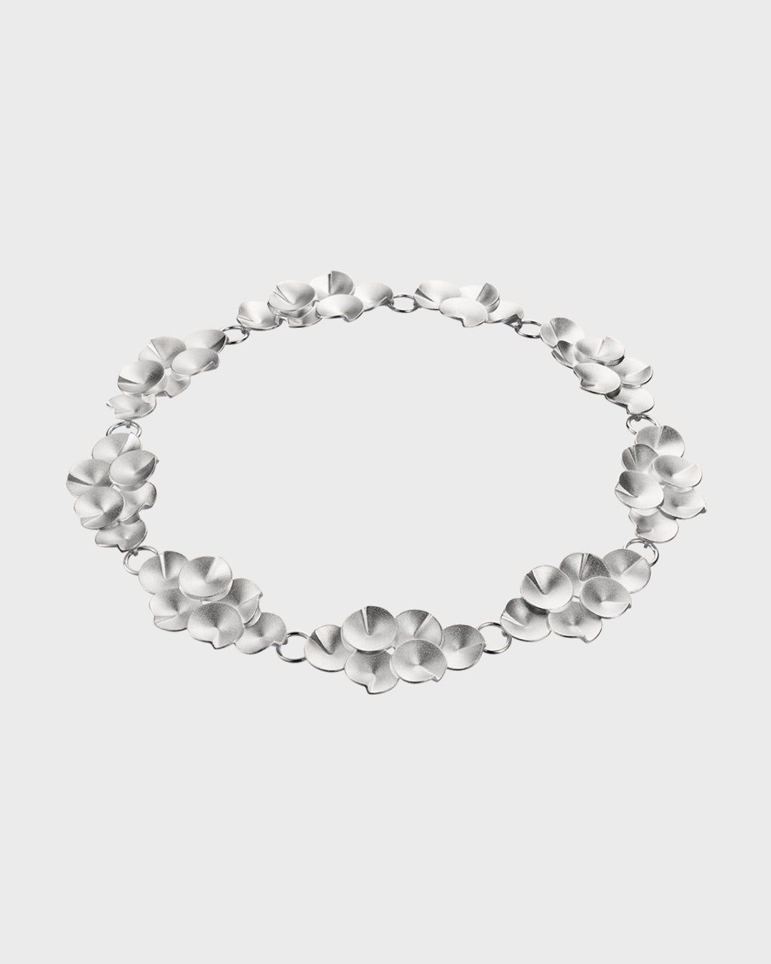 Kaikuja-kaulakoru iso hopea