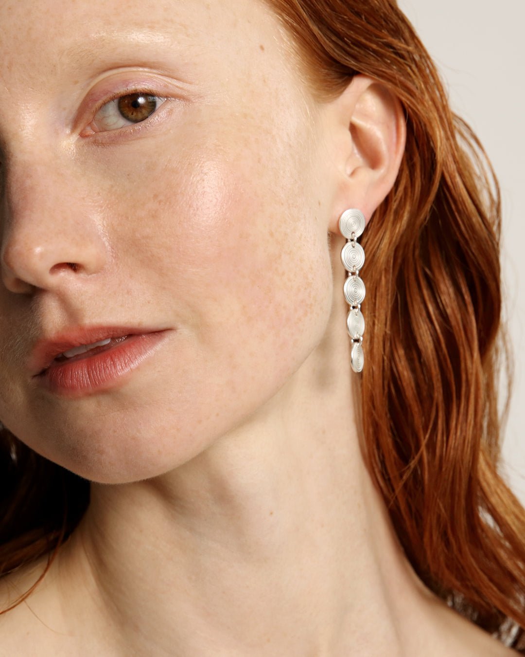 Kosmos earrings 5 pieces silver