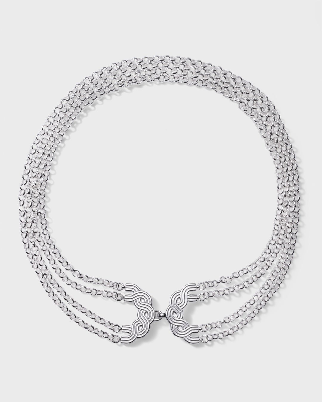 Louhetar-kaulakoru hopea 47 cm