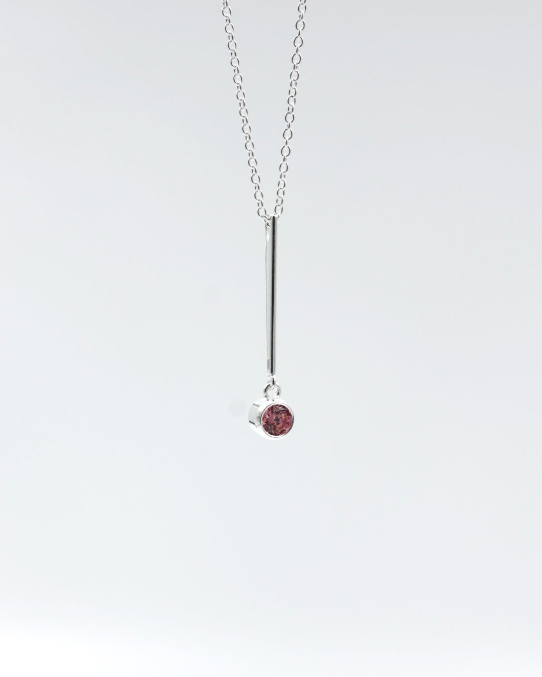 Kept Hehku pendant 45 cm silver pink zirconia