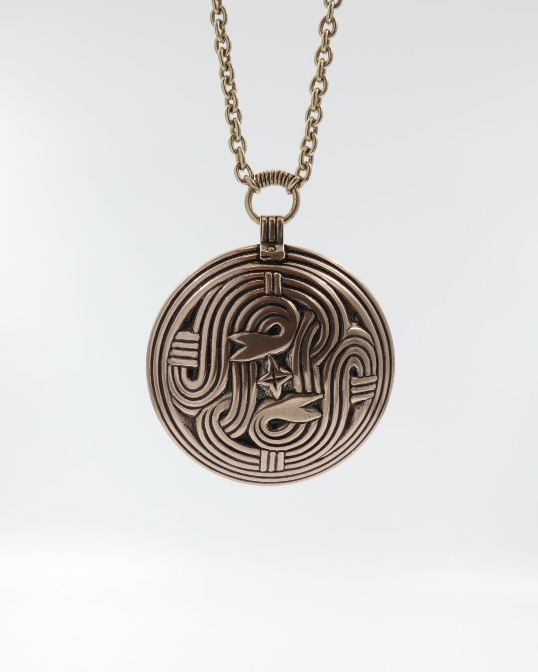 Pidetty riipus viikinkiajalta 70 cm pronssi