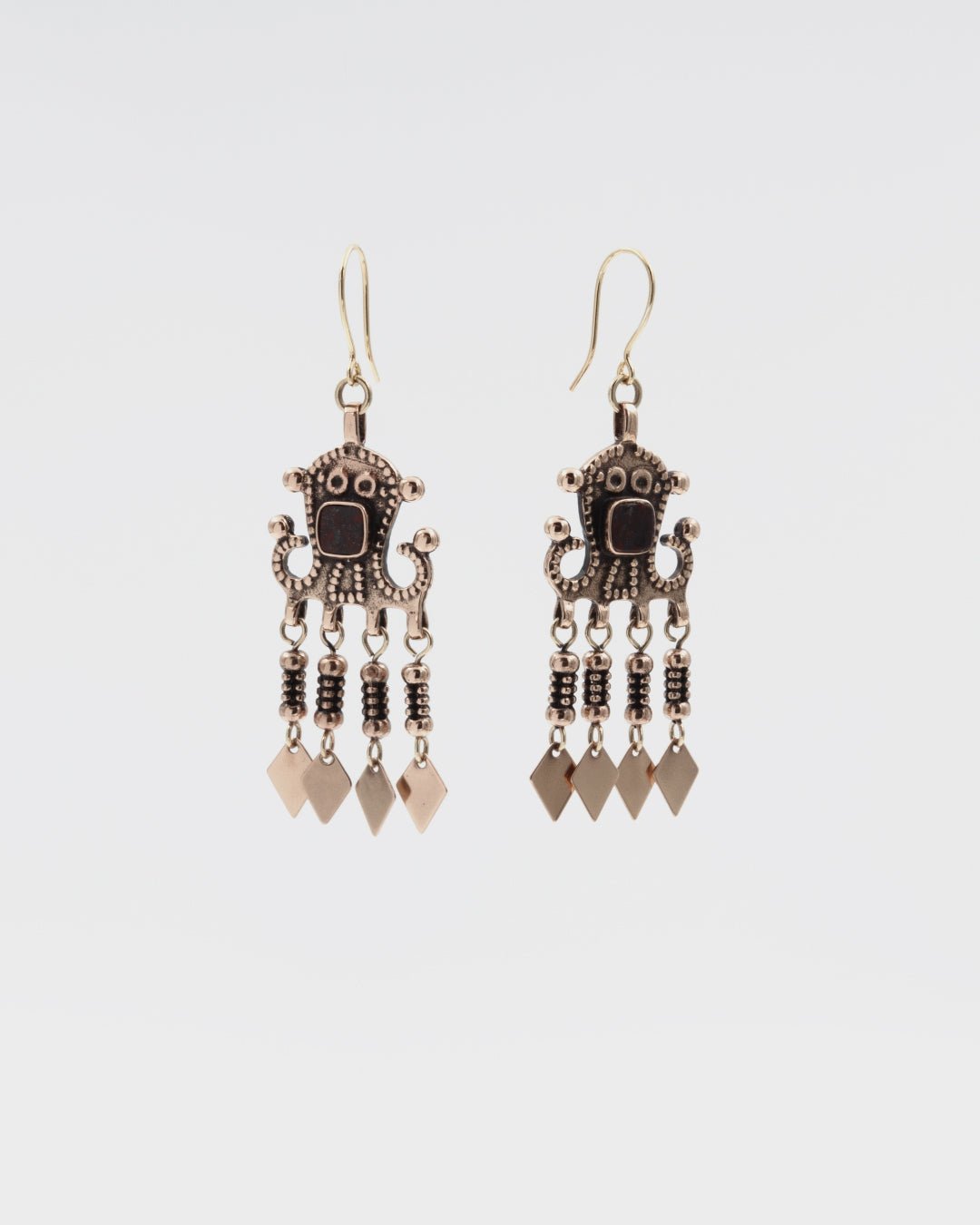 Kept Petsamo koltta earrings bronze jasper