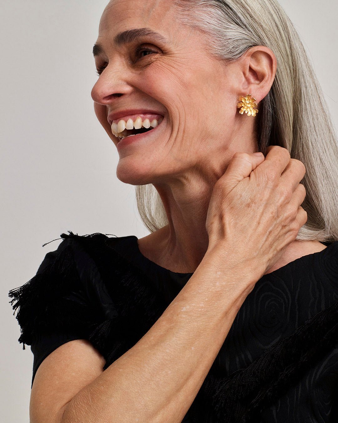 Tundra-korvakorut pienet hopea