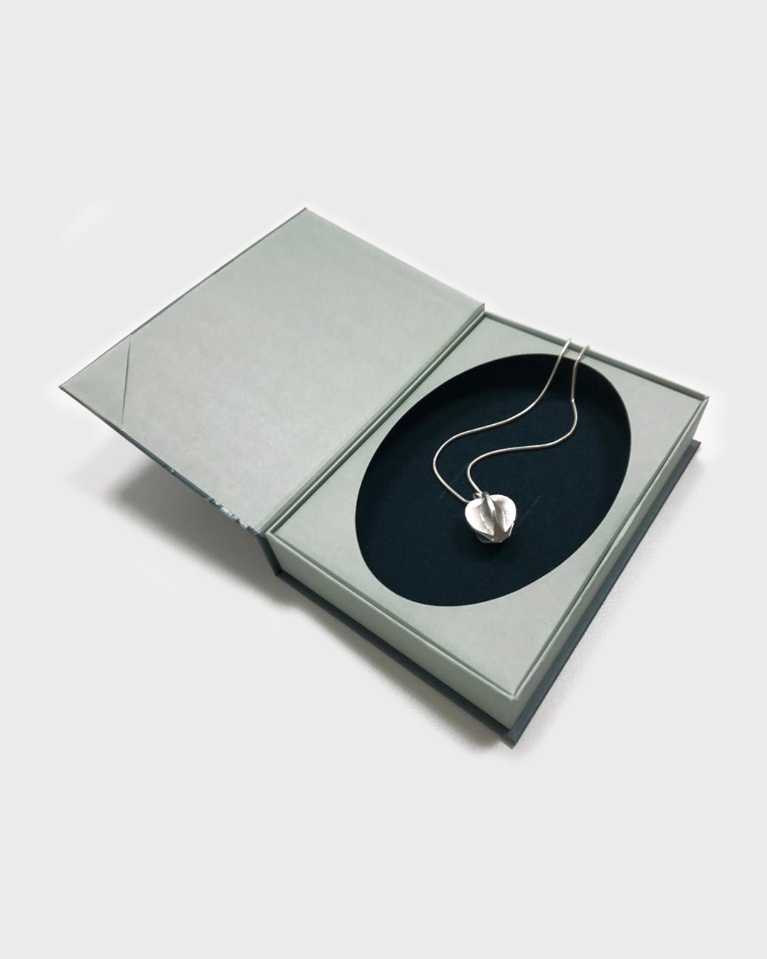 Snow Flower Pendant Silver, large