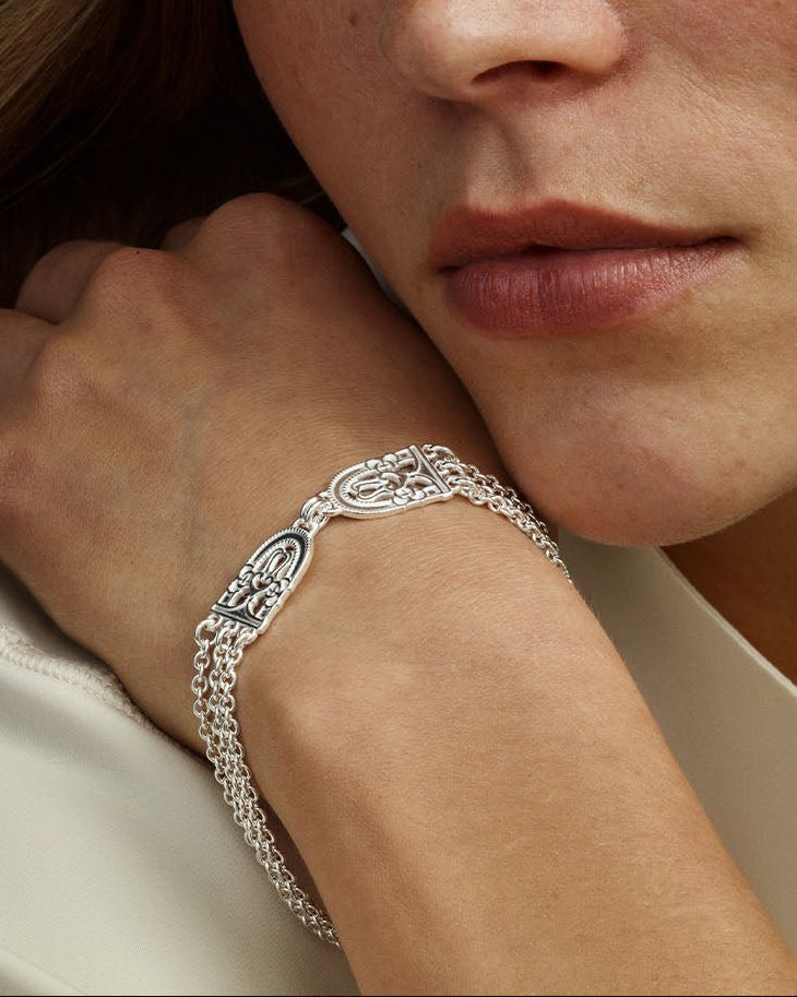 Paratiisi-rannekoru hopea