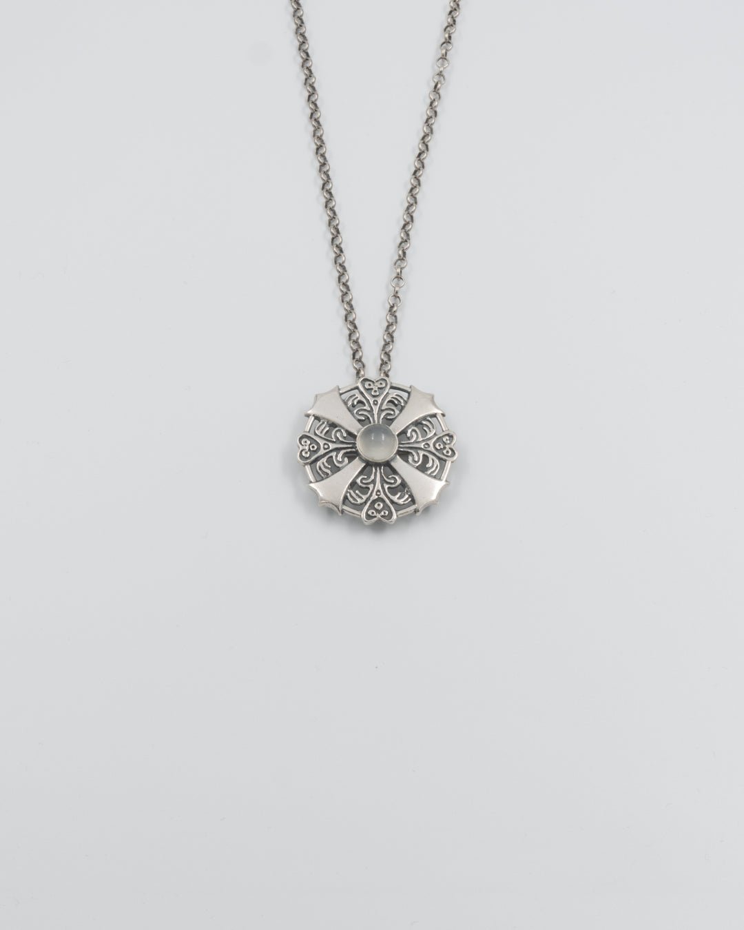 Kept Kuukivi koru pendant 70 cm silver moonstone