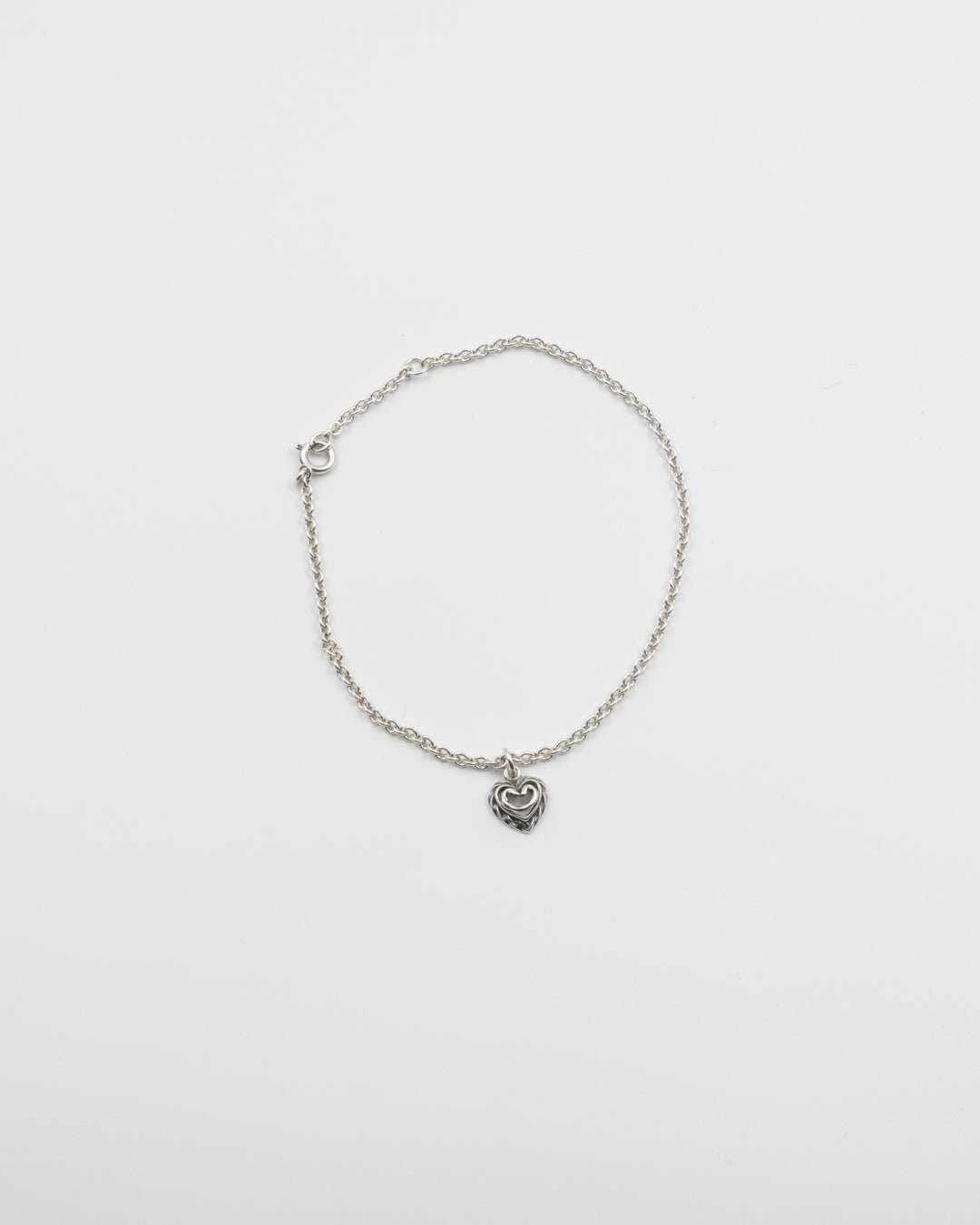 Pidetty Talon sydän -nilkkakeju hopea