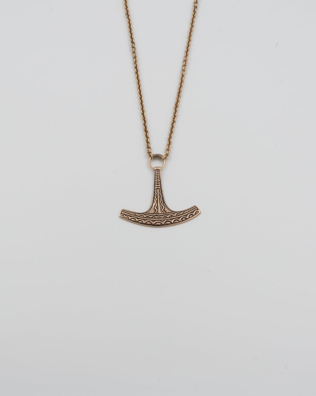 Held Thor's hammer pendant 70 cm bronze