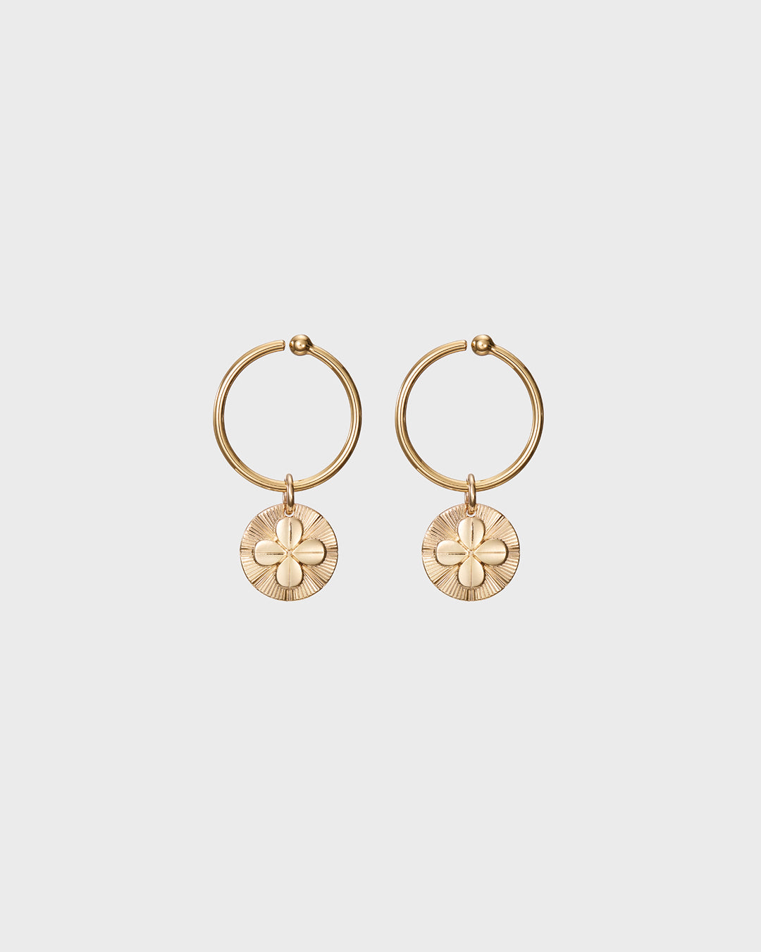 Amulet charm Four-leaf Clover bronze