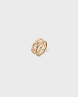 Filigraani-sormus 8,5mm 1x0,06ct kulta