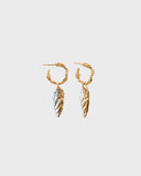 Itu earrings seed silver gold-plated