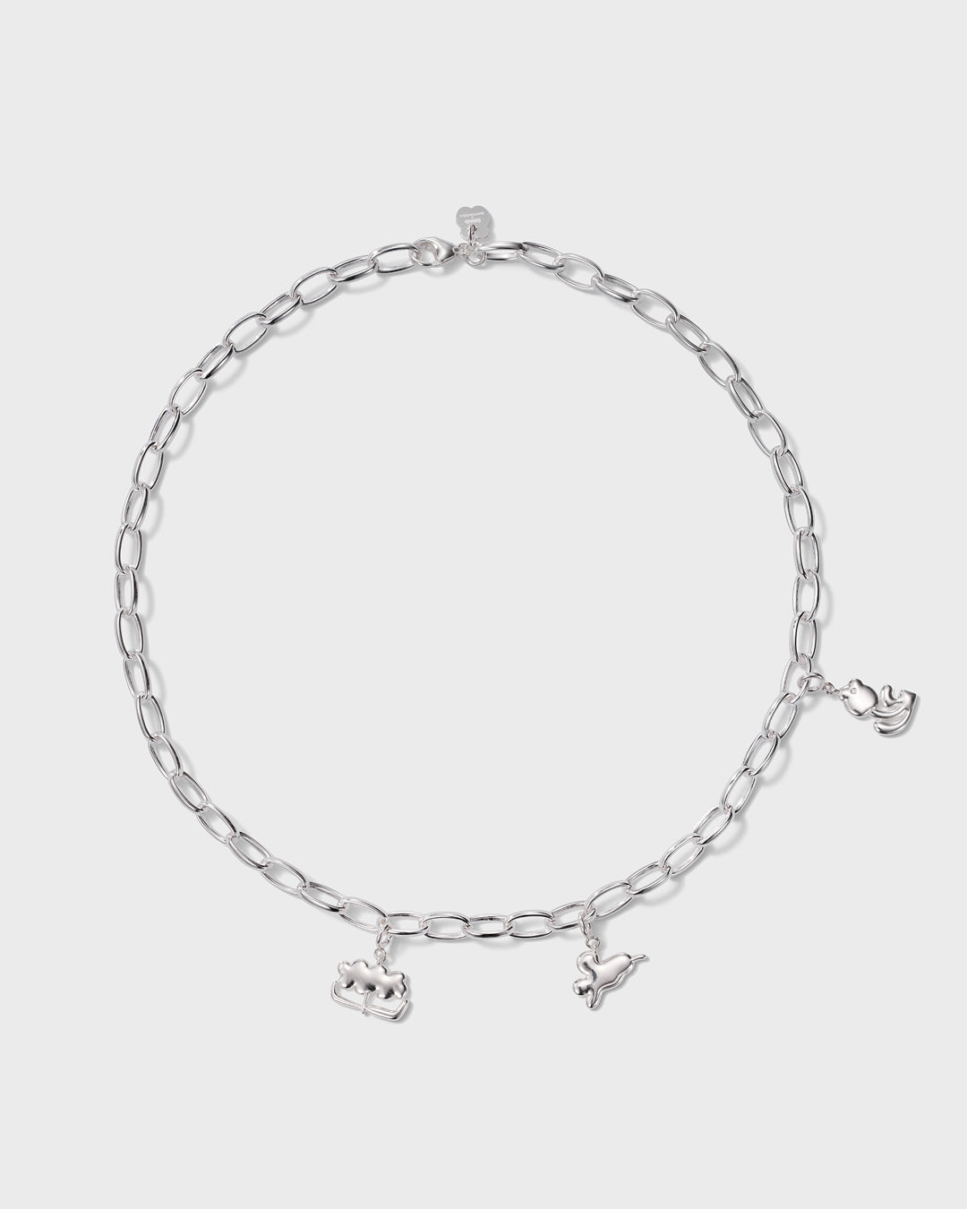 Kalevala x Marimekko  Garden -kaulakoru 55 cm hopea