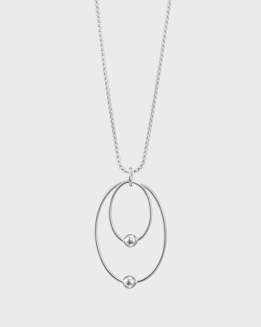 Kehät necklace silver