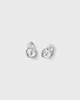 Summer Night Rose two-part earrings silver