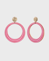 Kosmos plywood earrings raspberry pink 2026